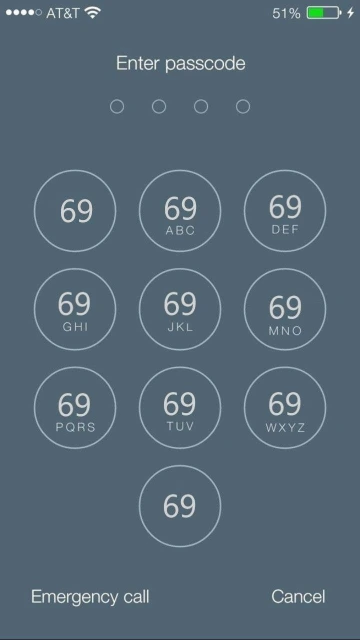Enter Passcode Screen 1