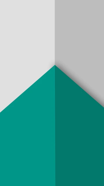 Geometric Teal and Gray Corner
