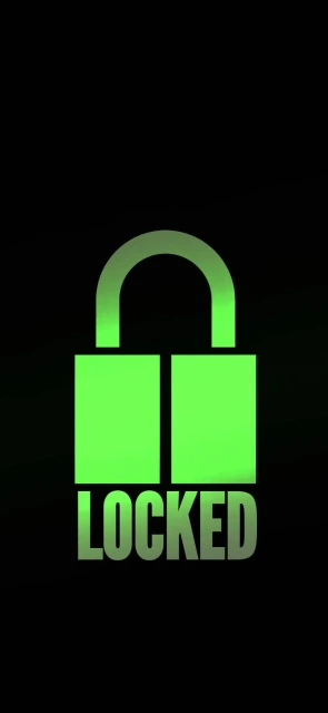 Green Lock Icon Locked