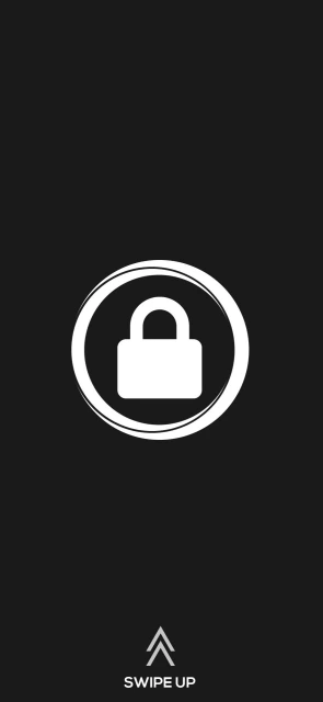 Lock Screen Swipe Up Icon