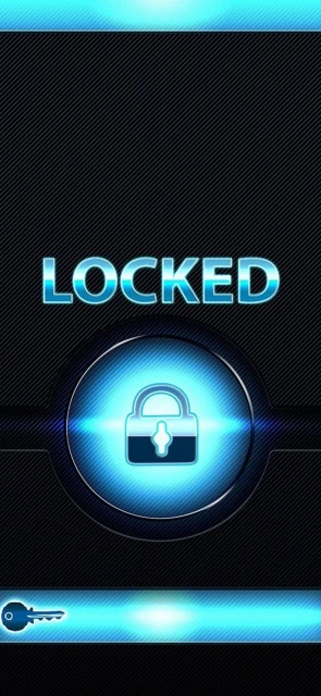 Locked Blue Padlock Icon