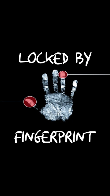 Locked by Fingerprint Handprint