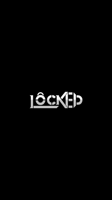 Locked Logo on Black Background