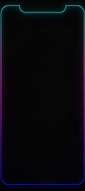 Neon Border Phone Wallpaper 1