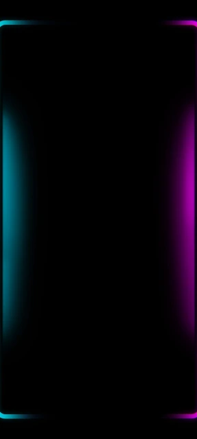 Neon Borderlight Edge AMOLED Black Wallpaper