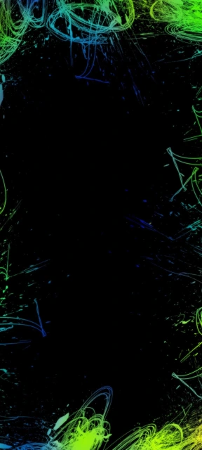 Neon Splatter Border Design