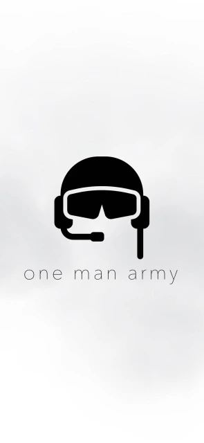 One Man Army Helmet Icon