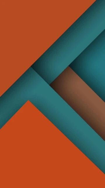 Orange and Teal Geometric Background