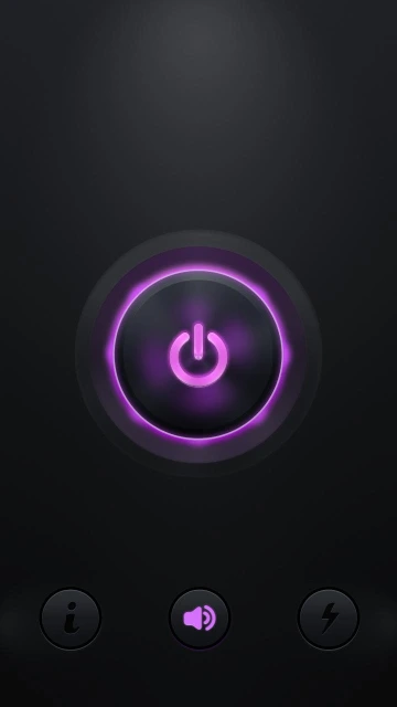 Purple Power Button Interface