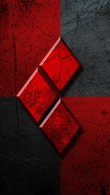 Red and Black Diamond Background