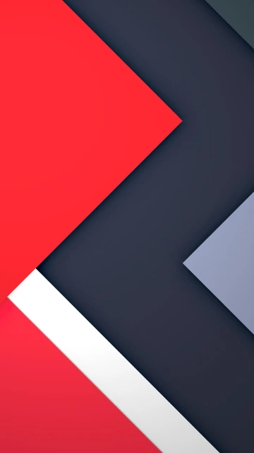 Red and Blue Geometric Shapes