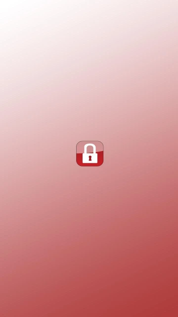 Red Gradient Lock Icon