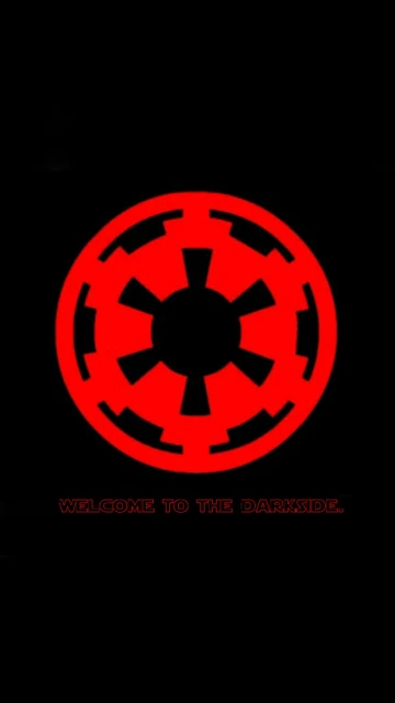 Red Imperial Symbol Welcome to the Darkside