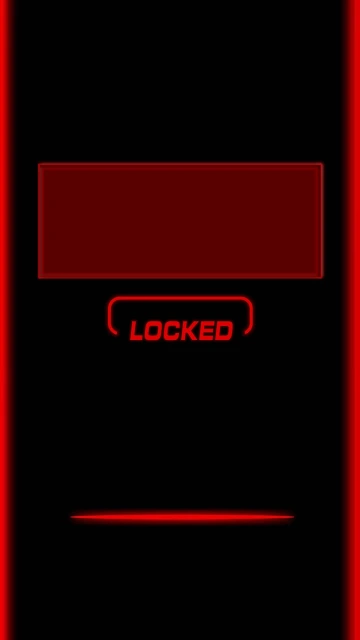 Red Locked Screen Interface