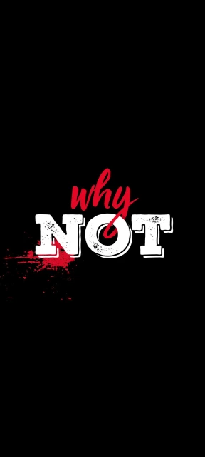 Why Not Text Graphic