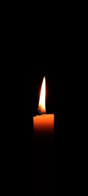 Candle Flame in Dark