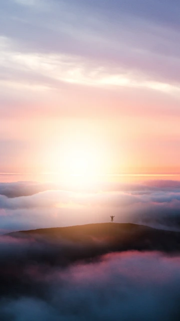 Clouds Silhouette Jump