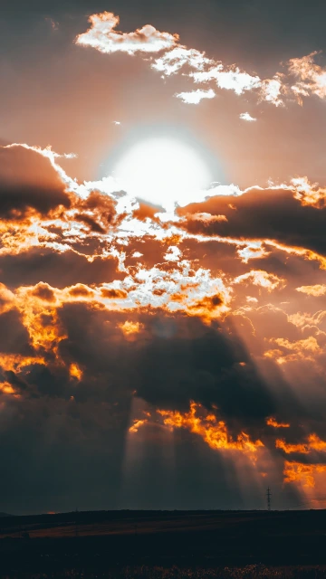 Clouds Sun Sunset