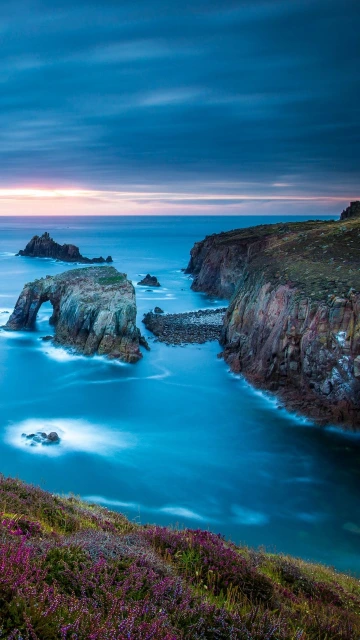 Cornwall England Celtic Sea Cape Lands