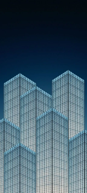 Glass Skyscrapers at Dusk