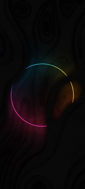 Glowing Circle on Dark Background