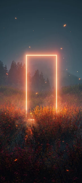 Glowing Portal in Forest