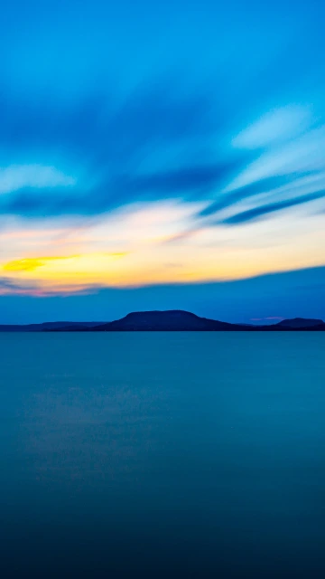 Horizon Mountains Sea Blue
