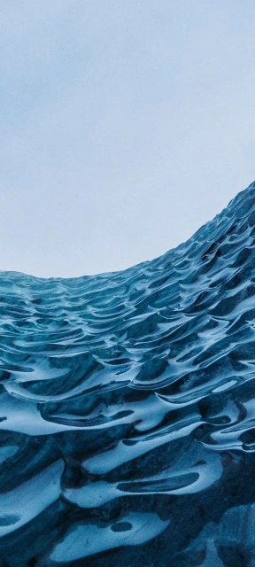 Ice Formations With Blue Sky