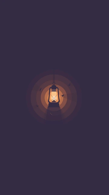 Lantern in Dark Tunnel