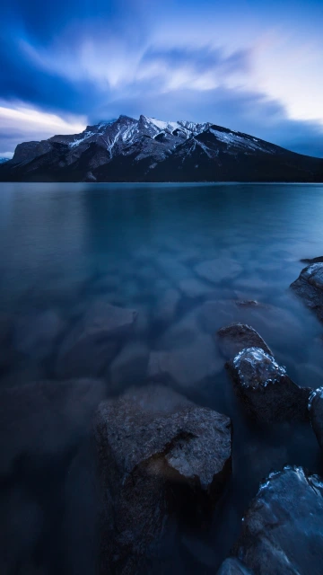 Minnewanka Lake Canada Mountains