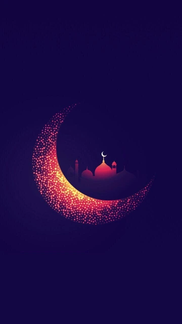 Moon Mosque Silhouette
