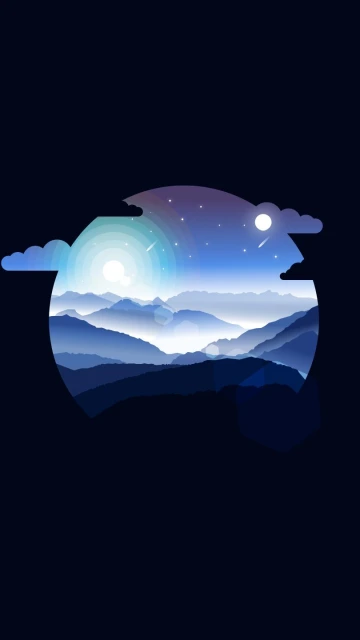 Mountain Landscape With Sky
