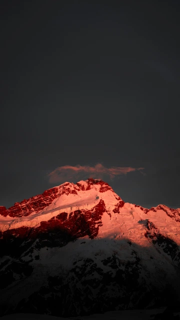 Mountain Peak Snowy