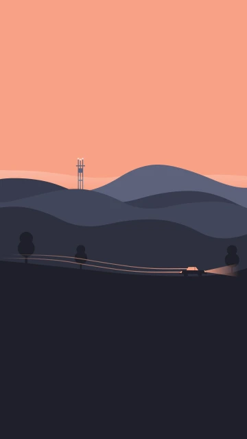 Mountain Sunset Landscape