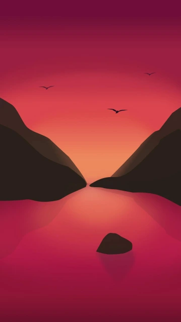 Mountain Valley Sunset