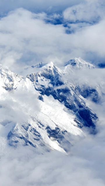 Mountains Clouds Sky