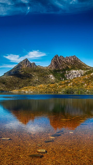 Mountains Lake Sky Water