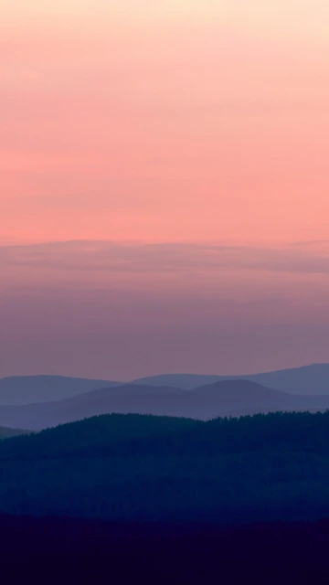 Mountains Sunset Fog