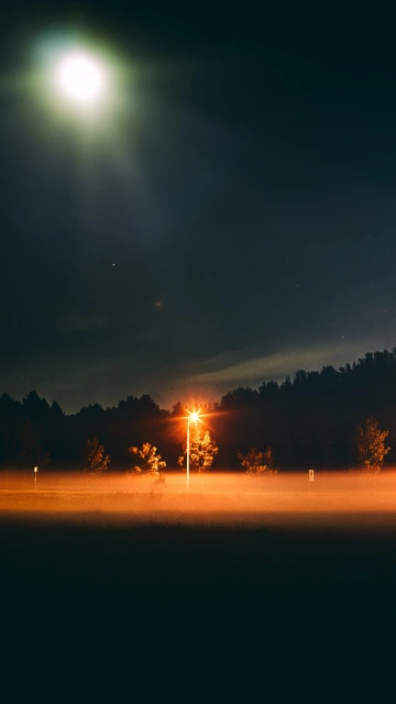 Night Fog Moon