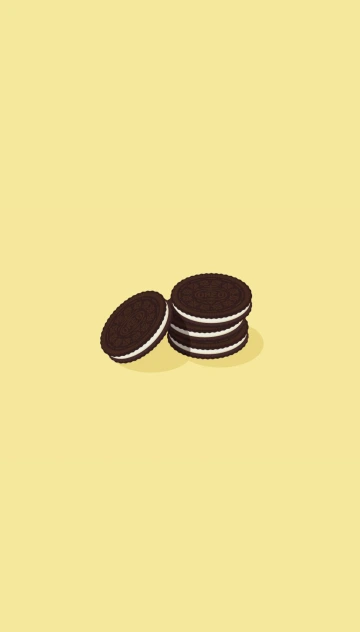 Oreos on Yellow Background