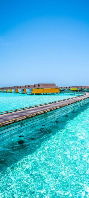 Overwater Bungalows Wooden Walkway