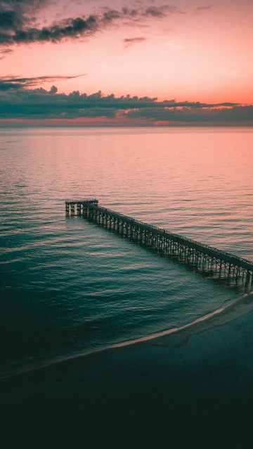 Pier Dock Sea Dusk Shore
