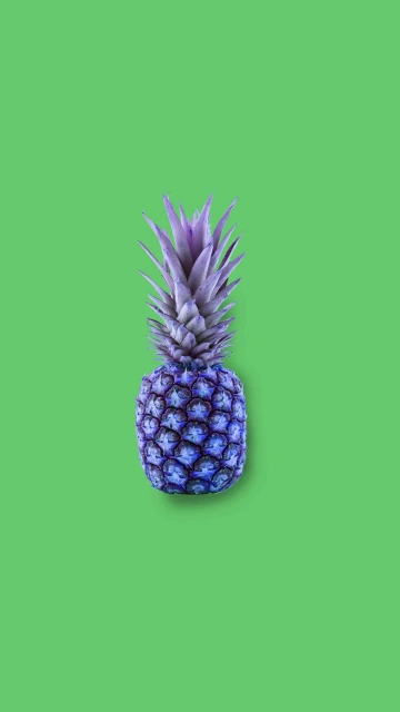 Purple Pineapple on Green