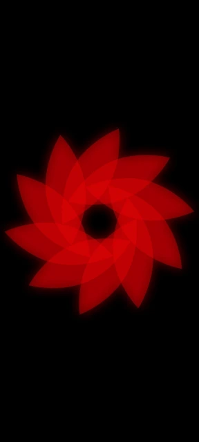 Red Abstract Flower