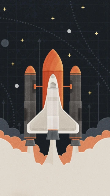 Rocket Minimal Background HD
