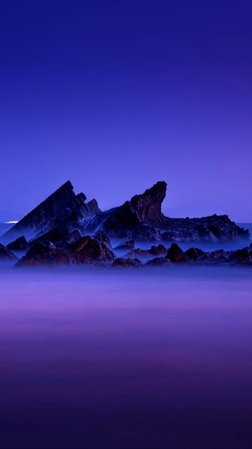 Rocks Stones Fog