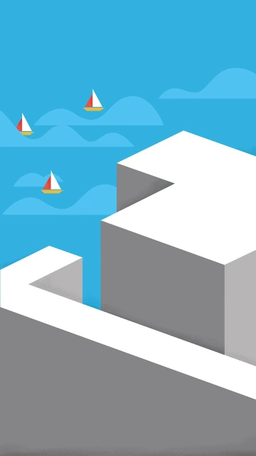 Sailboats Over Blue Sky
