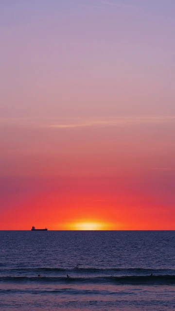Sea Sunset Horizon View