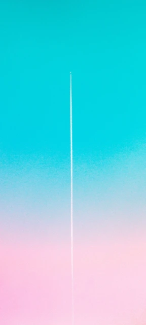 Sky Gradient With Contrail