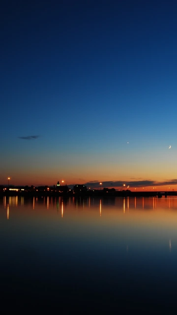Sunset Lake Skyline